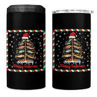 Merry Fishmas 4 in 1 Can Cooler Tumbler Funny Xmas Fishing Lover Gift