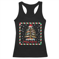 Merry Fishmas Racerback Tank Top Funny Xmas Fishing Lover Gift - Wonder Print Shop