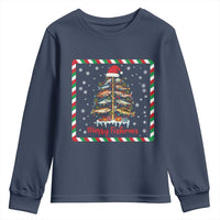 Merry Fishmas Youth Sweatshirt Funny Xmas Fishing Lover Gift - Wonder Print Shop