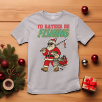 Id Rather Be Fishing T Shirt Funny Christmas Holiday Gift - Wonder Print Shop