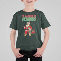 Id Rather Be Fishing T Shirt For Kid Funny Christmas Holiday Gift - Wonder Print Shop