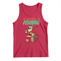 Id Rather Be Fishing Tank Top Funny Christmas Holiday Gift - Wonder Print Shop