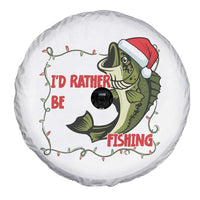 Christmas Fisherman Holiday Gift Spare Tire Cover Id Rather Be Fishing - Wonder Print Shop