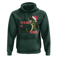 Christmas Fisherman Holiday Gift Hoodie Id Rather Be Fishing - Wonder Print Shop