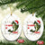 Xmas Fisherman Holiday Gift Ceramic Ornament Id Rather Be Fishing - Wonder Print Shop