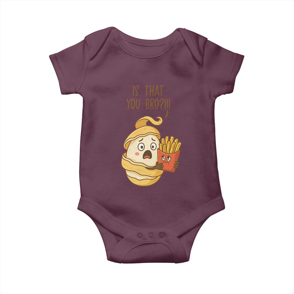 Funny French Fries Lover Baby Onesie Is That You Bro - Wonder Print Shop