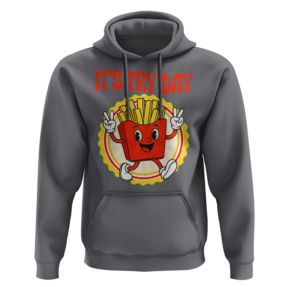 Funny French Fries Lover Hoodie It Is Fry Day - Wonder Print Shop