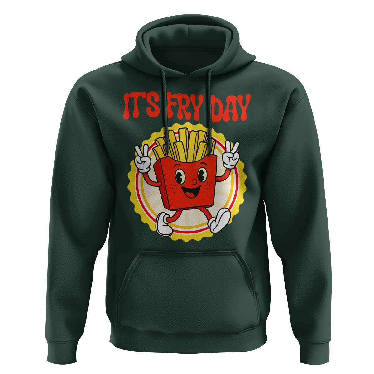 Funny French Fries Lover Hoodie It Is Fry Day - Wonder Print Shop