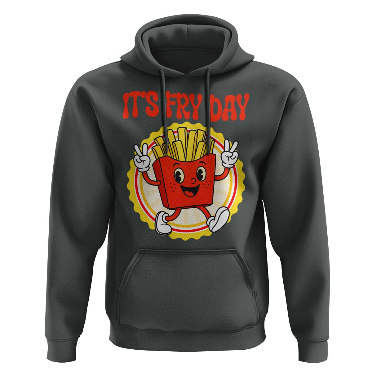 Funny French Fries Lover Hoodie It Is Fry Day - Wonder Print Shop