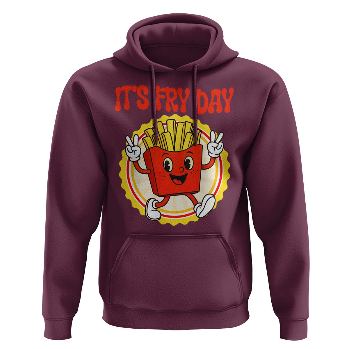 Funny French Fries Lover Hoodie It Is Fry Day - Wonder Print Shop