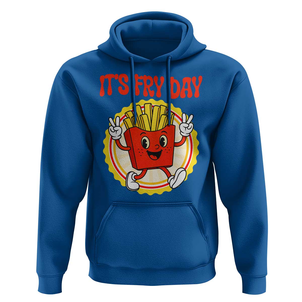Funny French Fries Lover Hoodie It Is Fry Day - Wonder Print Shop
