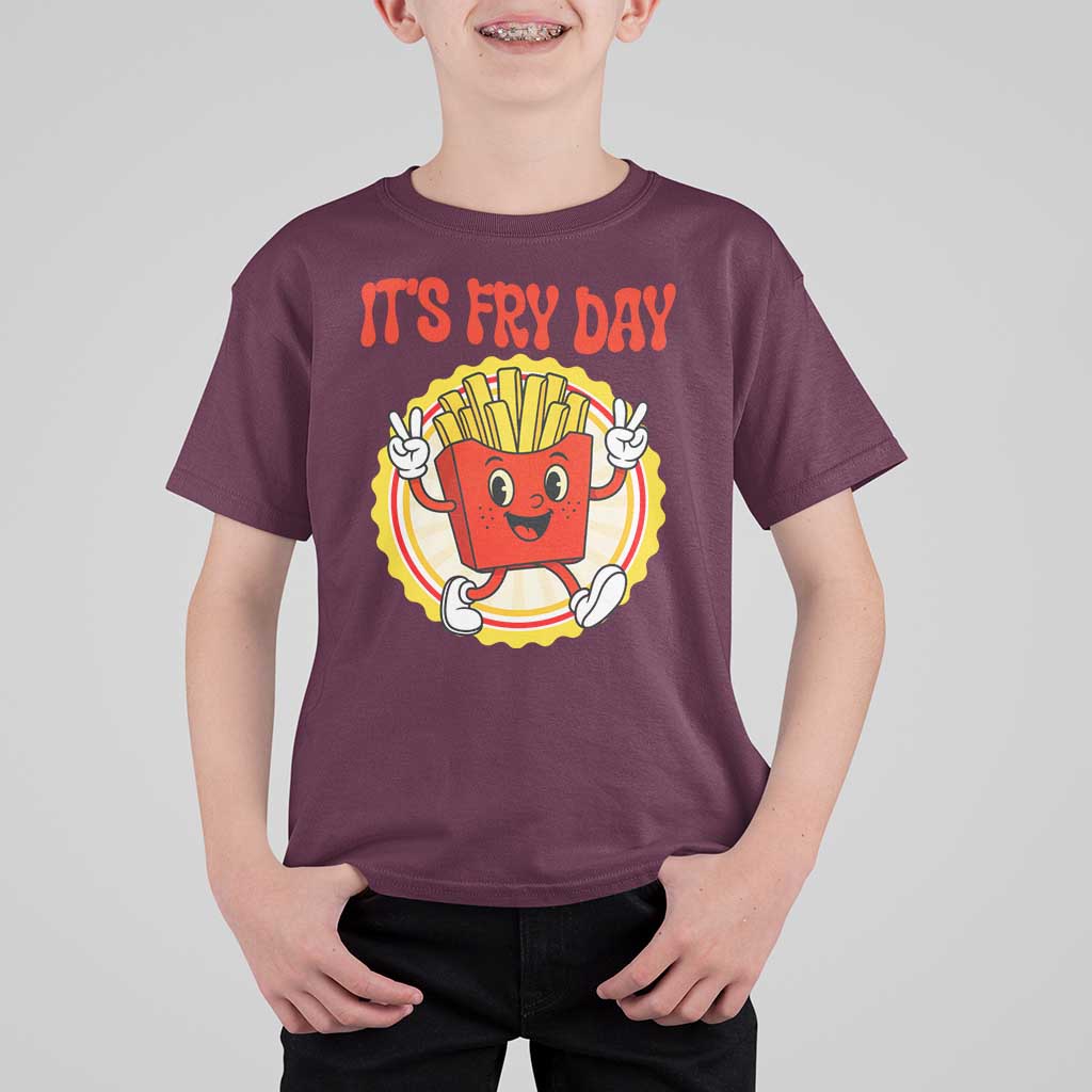 Funny French Fries Lover T Shirt For Kid It Is Fry Day - Wonder Print Shop