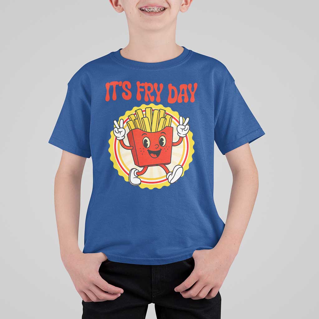 Funny French Fries Lover T Shirt For Kid It Is Fry Day - Wonder Print Shop