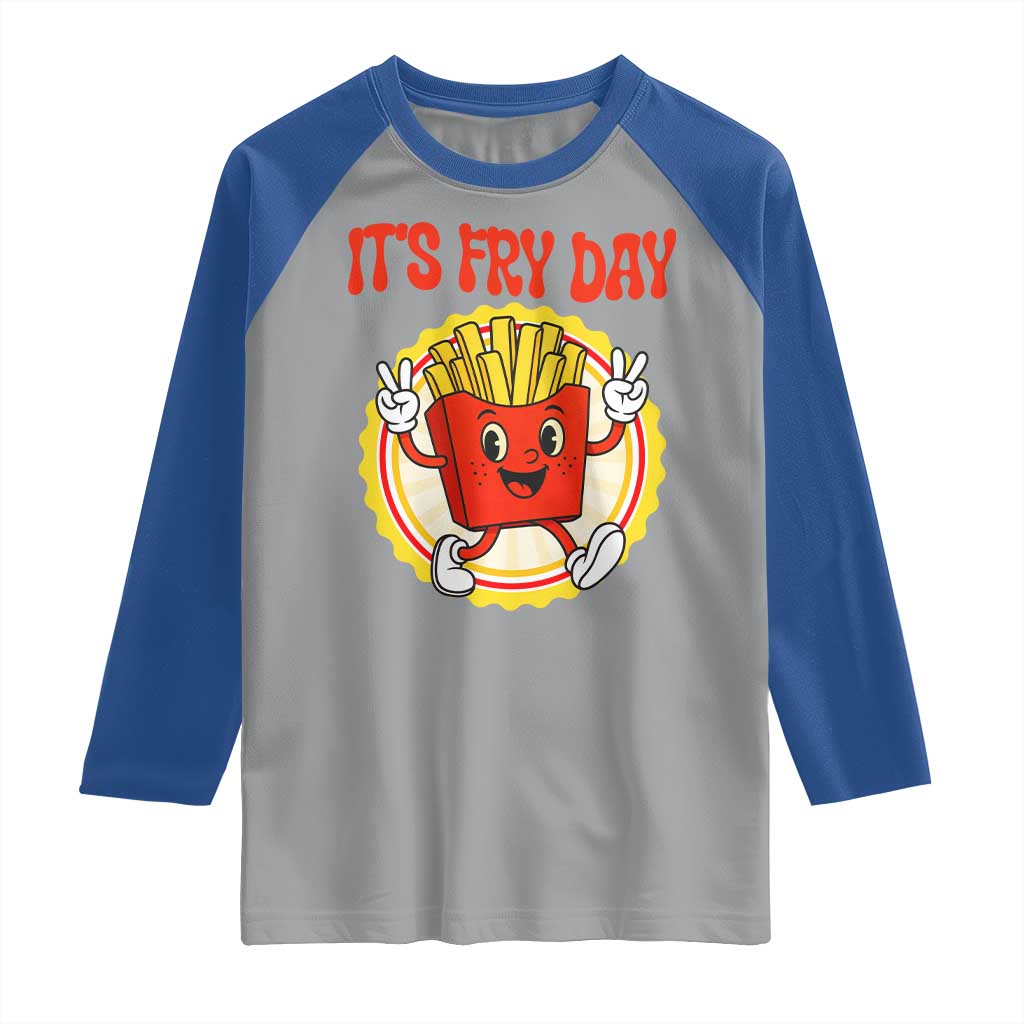 Funny French Fries Lover Raglan Shirt It Is Fry Day - Wonder Print Shop