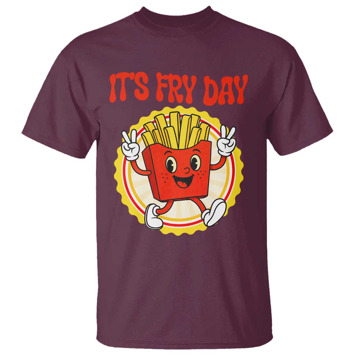 Funny French Fries Lover T Shirt It Is Fry Day - Wonder Print Shop