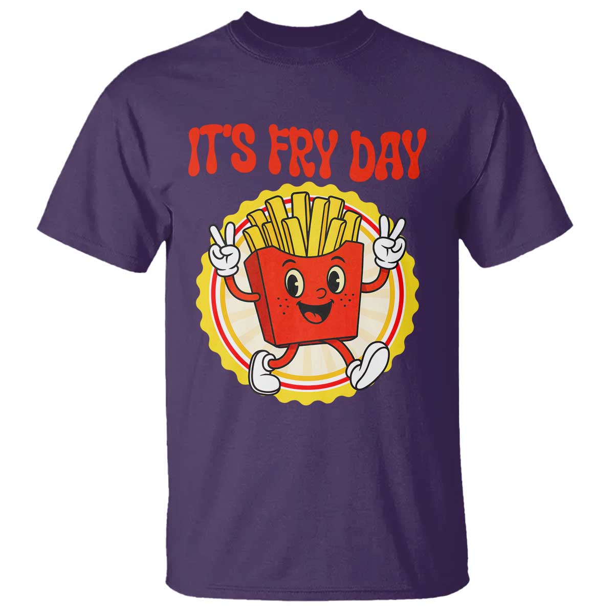 Funny French Fries Lover T Shirt It Is Fry Day - Wonder Print Shop