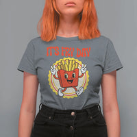 Funny French Fries Lover T Shirt For Women It Is Fry Day - Wonder Print Shop