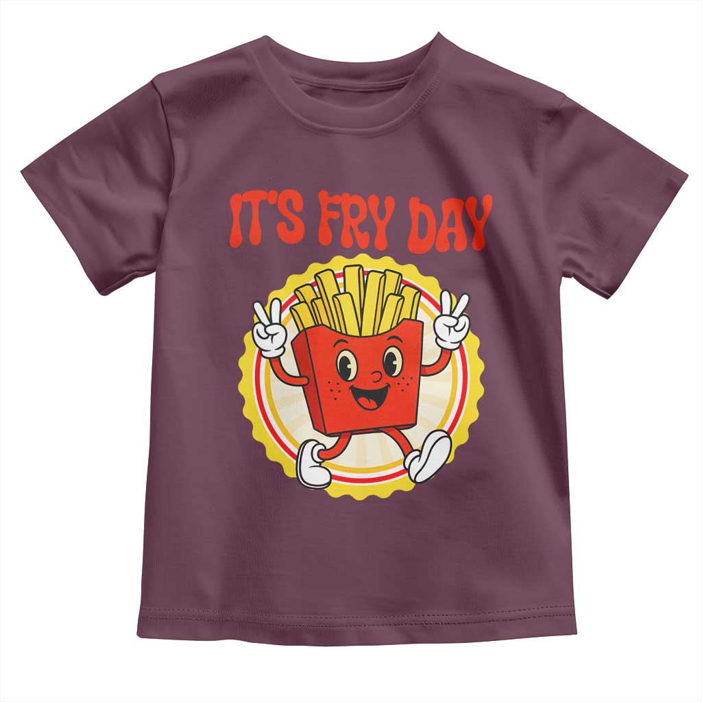 Funny French Fries Lover Toddler T Shirt It Is Fry Day - Wonder Print Shop