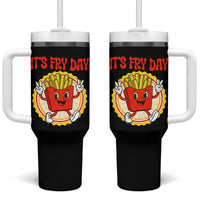 Funny French Fries Lover Tumbler With Handle It Is Fry Day