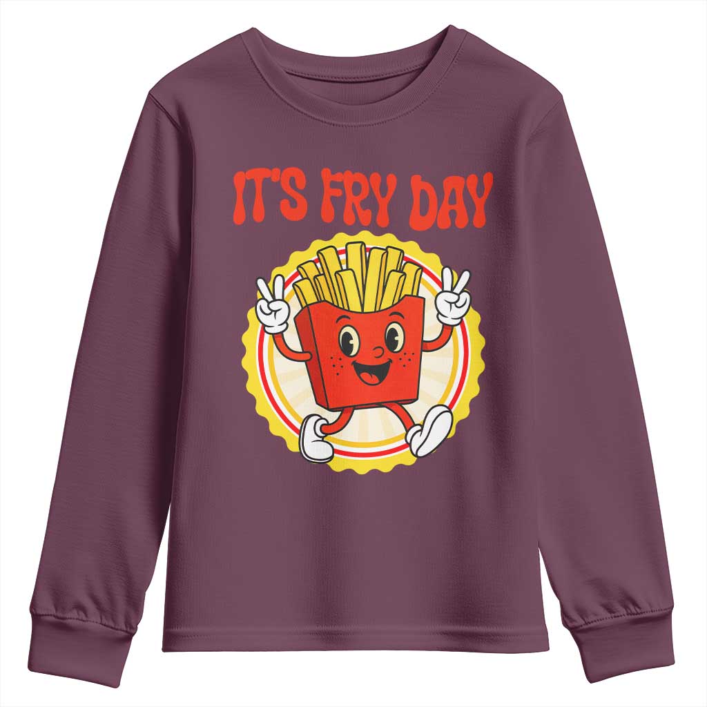 Funny French Fries Lover Youth Sweatshirt It Is Fry Day - Wonder Print Shop