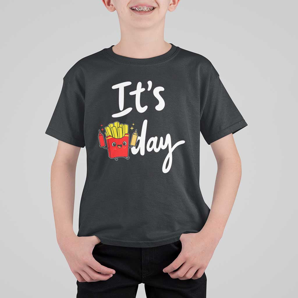It Is Fry Day T Shirt For Kid Funny French Fries Lover Gift - Wonder Print Shop