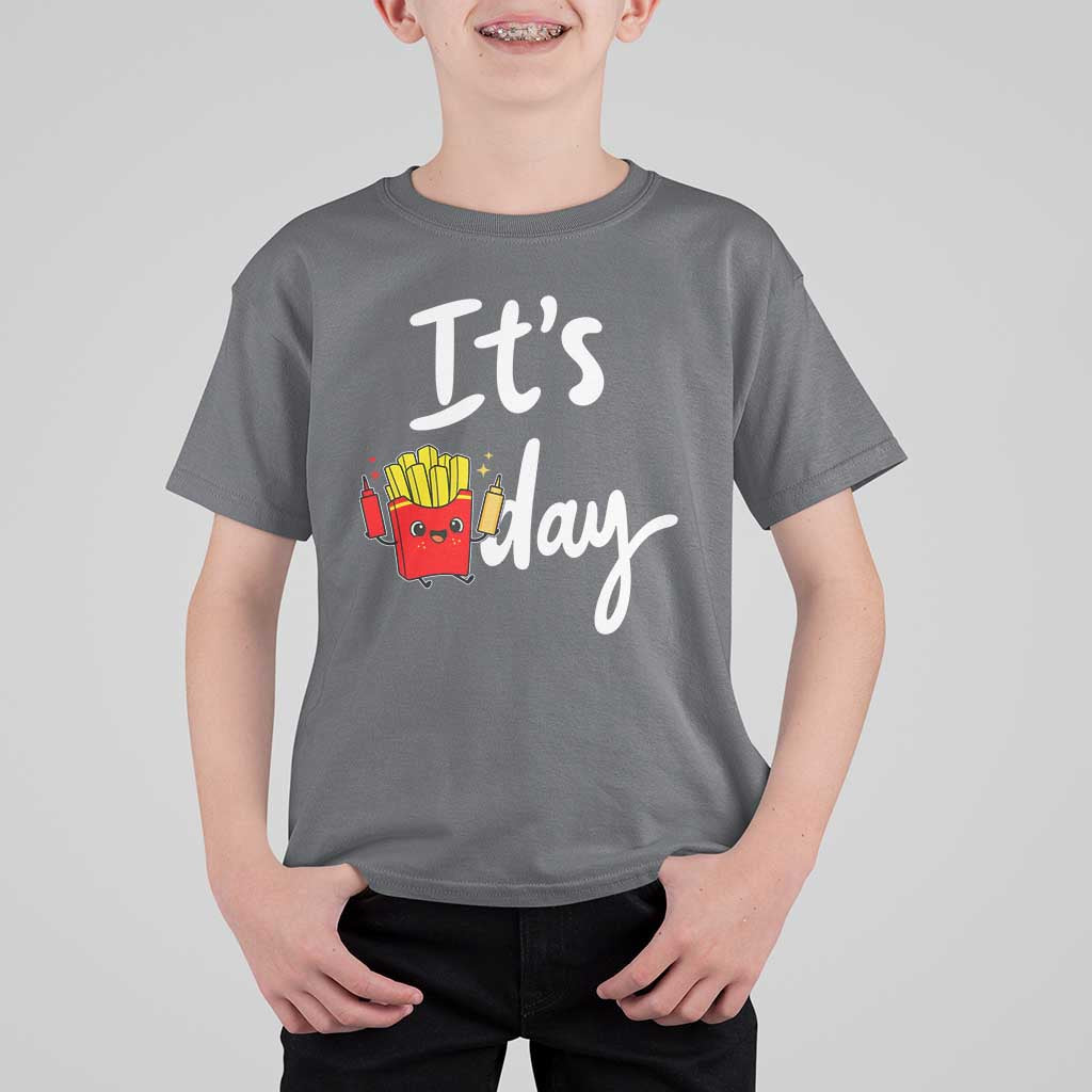It Is Fry Day T Shirt For Kid Funny French Fries Lover Gift - Wonder Print Shop
