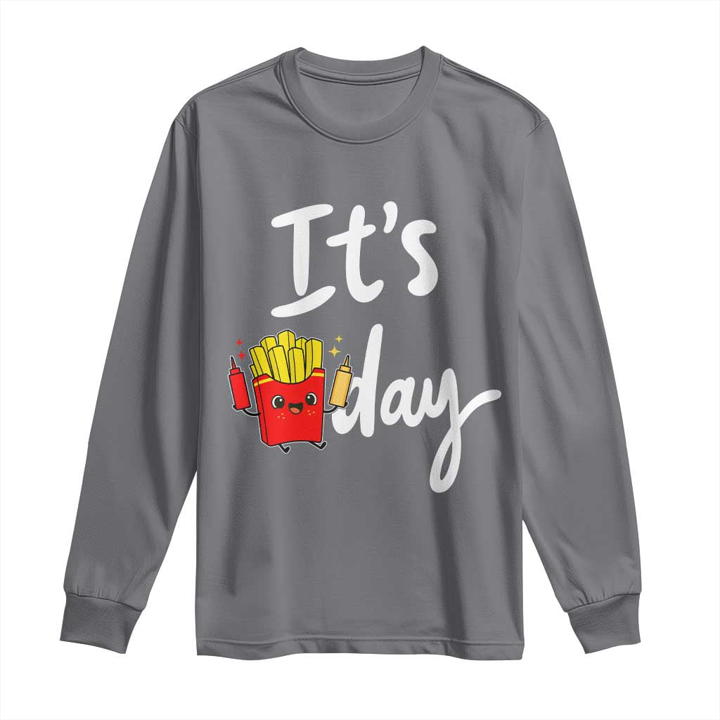 It Is Fry Day Long Sleeve Shirt Funny French Fries Lover Gift - Wonder Print Shop