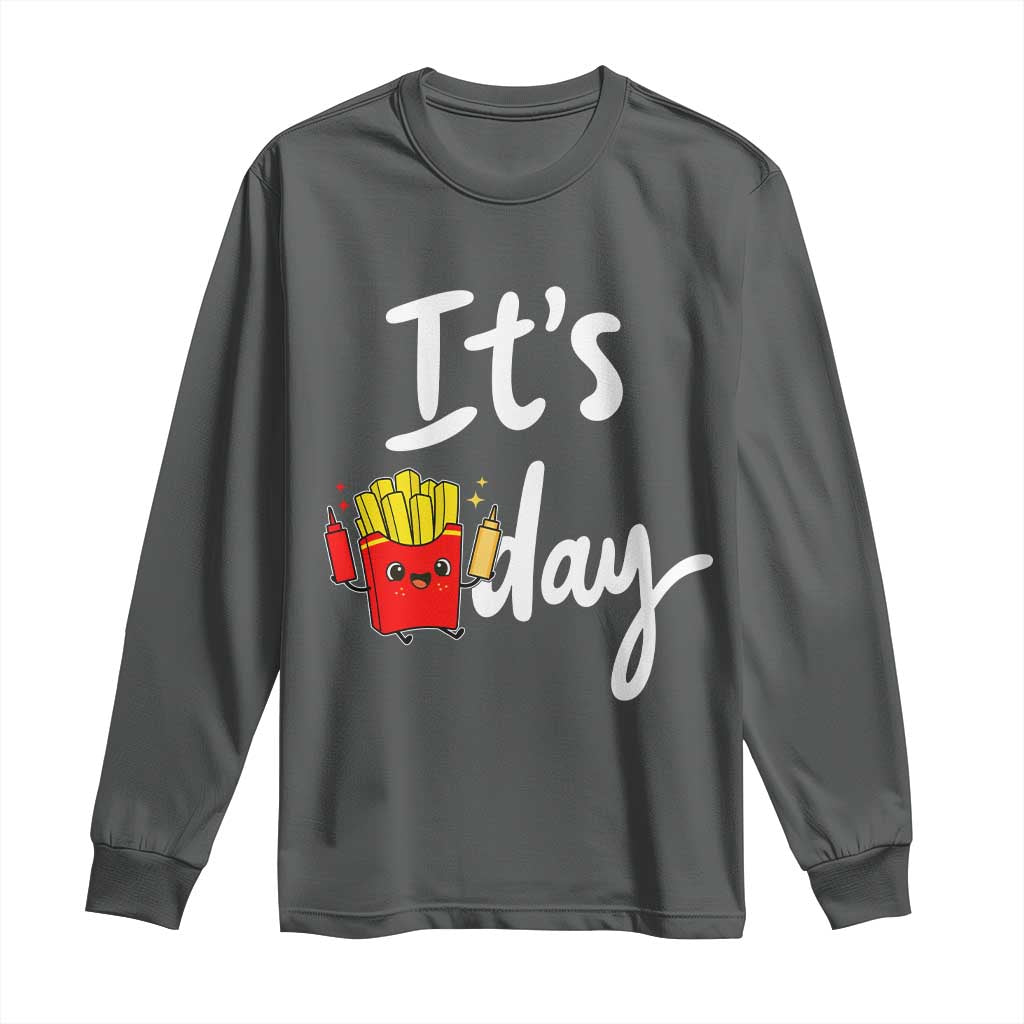 It Is Fry Day Long Sleeve Shirt Funny French Fries Lover Gift - Wonder Print Shop