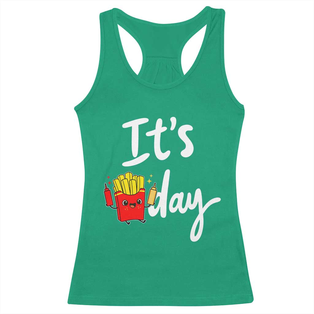 It Is Fry Day Racerback Tank Top Funny French Fries Lover Gift - Wonder Print Shop