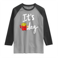 It Is Fry Day Raglan Shirt Funny French Fries Lover Gift - Wonder Print Shop