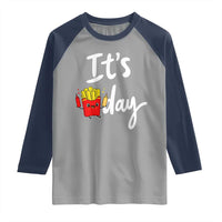 It Is Fry Day Raglan Shirt Funny French Fries Lover Gift - Wonder Print Shop