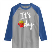 It Is Fry Day Raglan Shirt Funny French Fries Lover Gift - Wonder Print Shop