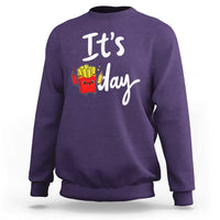 It Is Fry Day Sweatshirt Funny French Fries Lover Gift - Wonder Print Shop