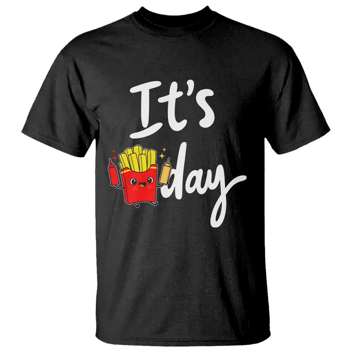 It Is Fry Day T Shirt Funny French Fries Lover Gift - Wonder Print Shop