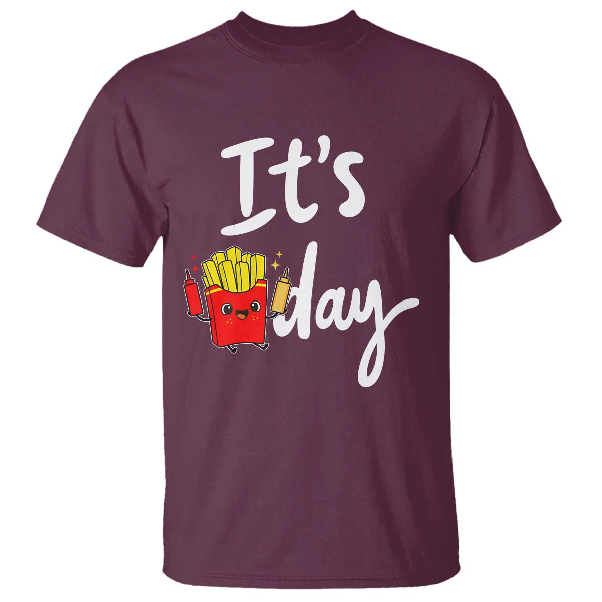 It Is Fry Day T Shirt Funny French Fries Lover Gift - Wonder Print Shop