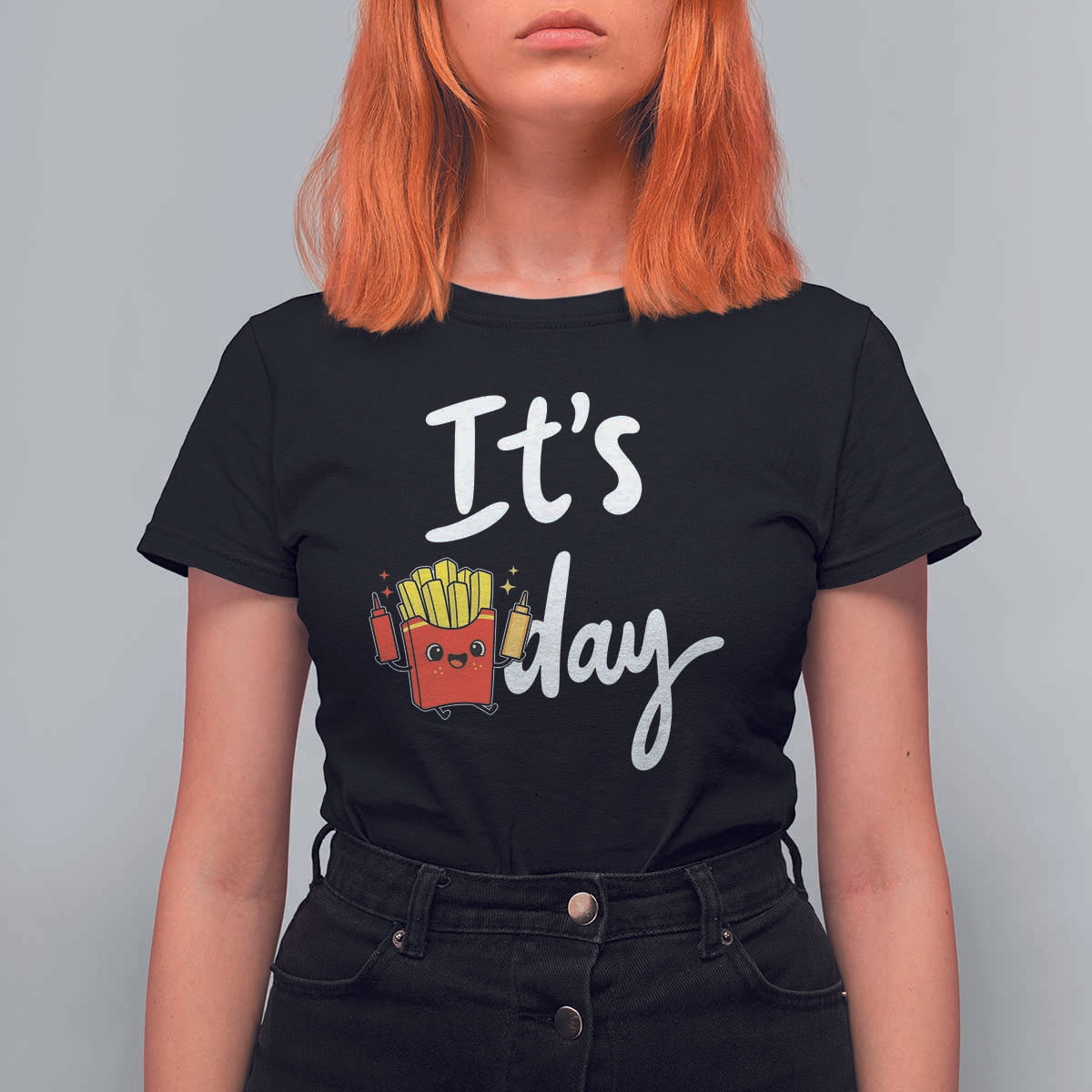 It Is Fry Day T Shirt For Women Funny French Fries Lover Gift - Wonder Print Shop