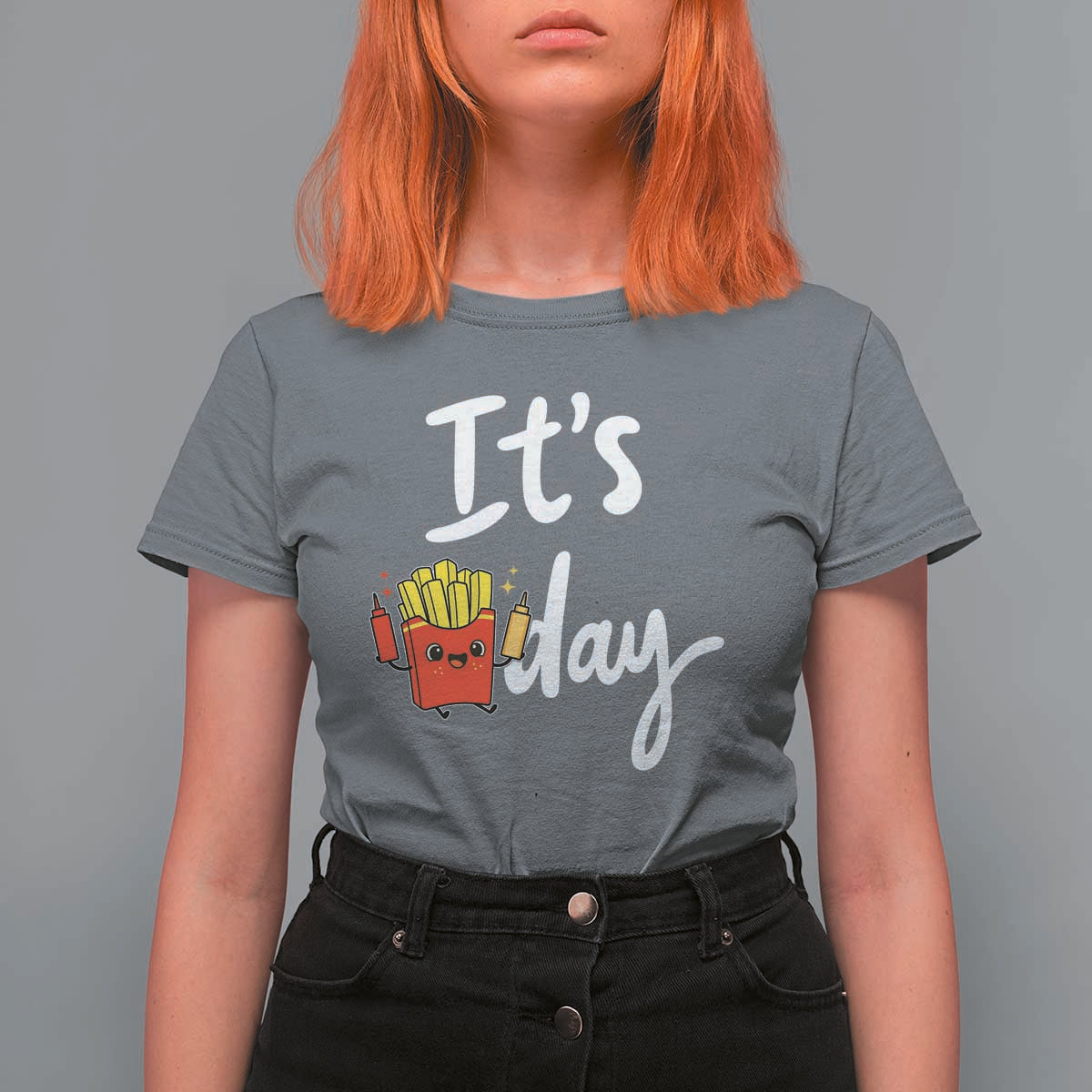 It Is Fry Day T Shirt For Women Funny French Fries Lover Gift - Wonder Print Shop