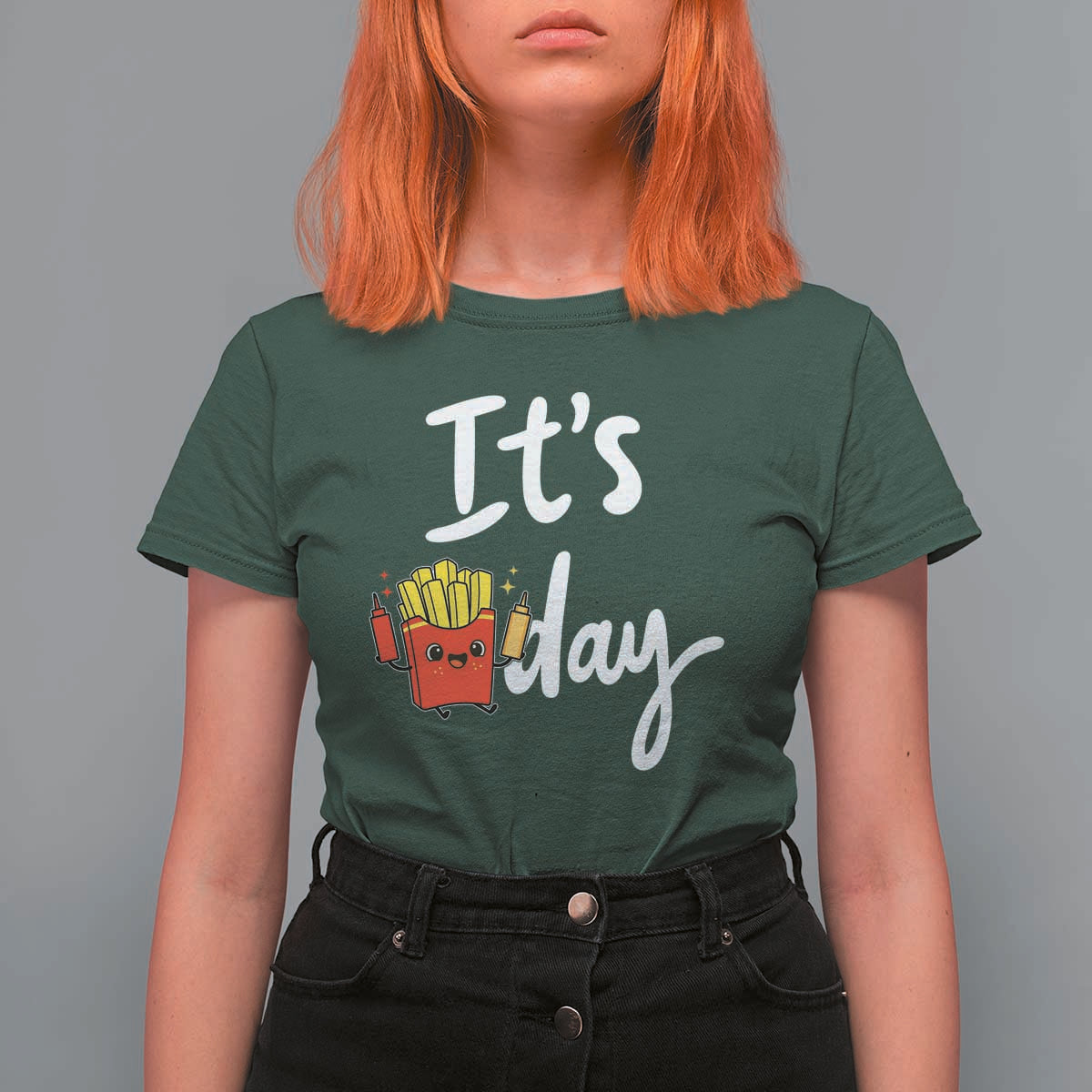 It Is Fry Day T Shirt For Women Funny French Fries Lover Gift - Wonder Print Shop