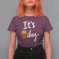 It Is Fry Day T Shirt For Women Funny French Fries Lover Gift - Wonder Print Shop