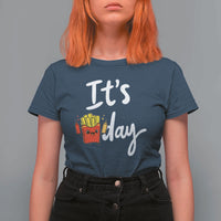 It Is Fry Day T Shirt For Women Funny French Fries Lover Gift - Wonder Print Shop