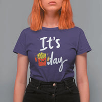 It Is Fry Day T Shirt For Women Funny French Fries Lover Gift - Wonder Print Shop