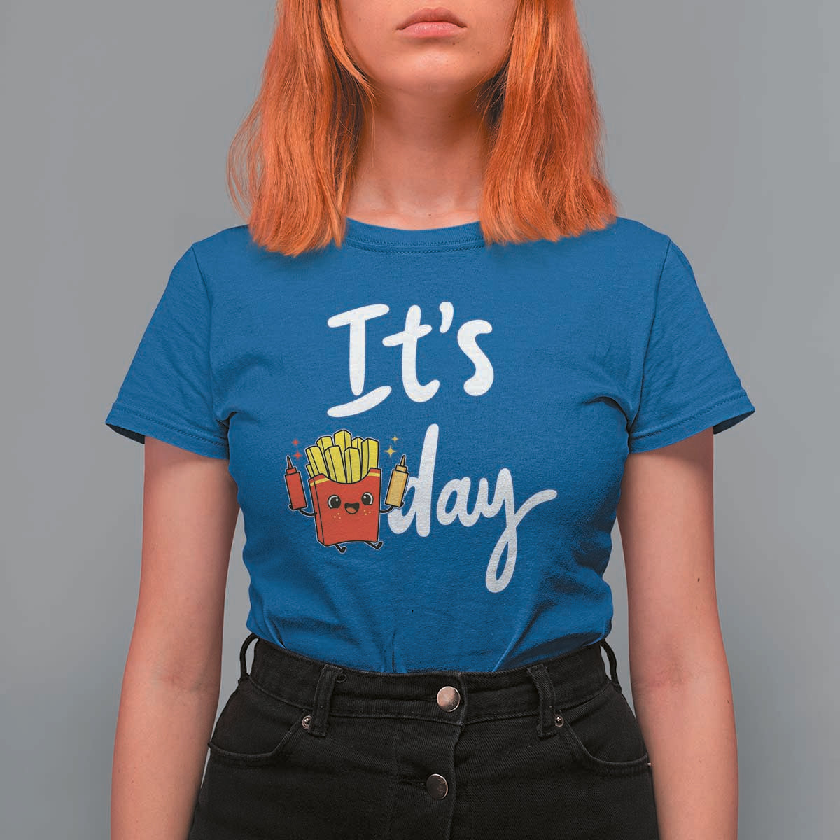 It Is Fry Day T Shirt For Women Funny French Fries Lover Gift - Wonder Print Shop
