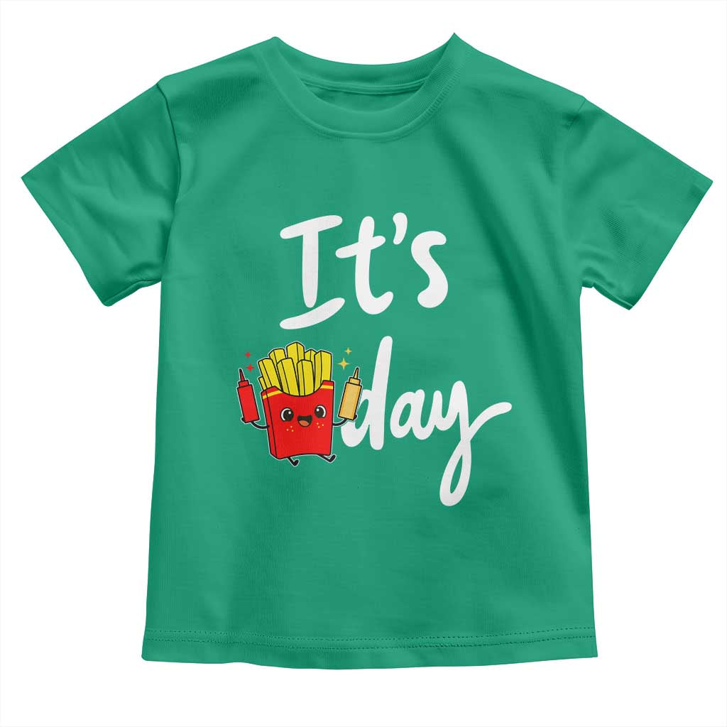 It Is Fry Day Toddler T Shirt Funny French Fries Lover Gift - Wonder Print Shop