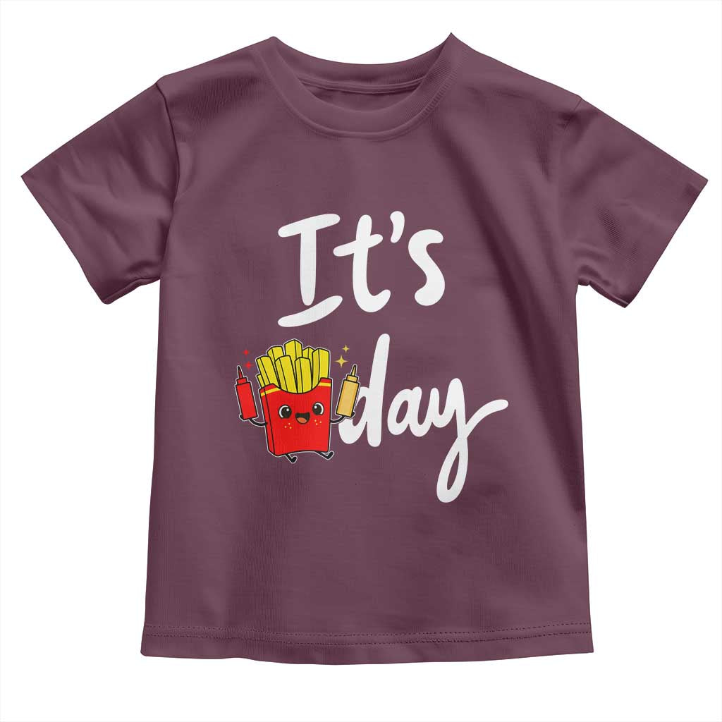 It Is Fry Day Toddler T Shirt Funny French Fries Lover Gift - Wonder Print Shop