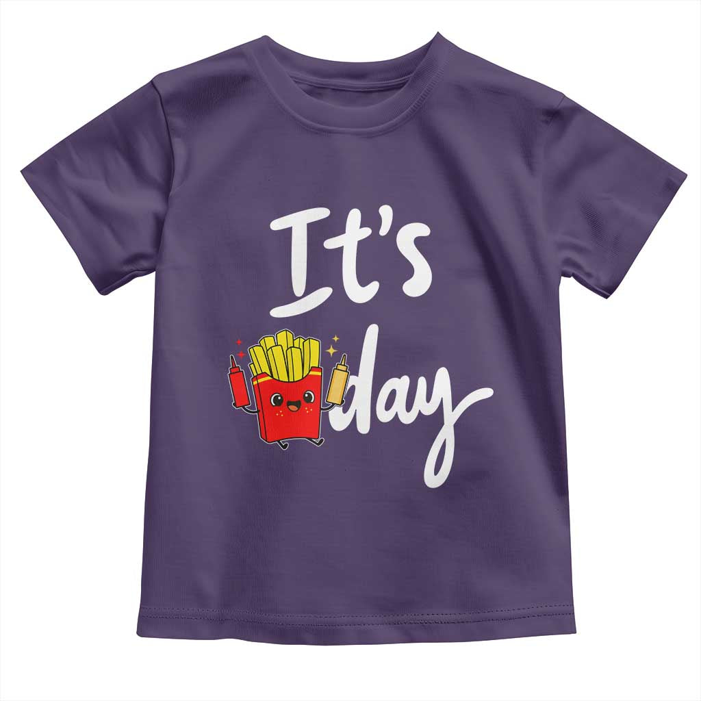 It Is Fry Day Toddler T Shirt Funny French Fries Lover Gift - Wonder Print Shop