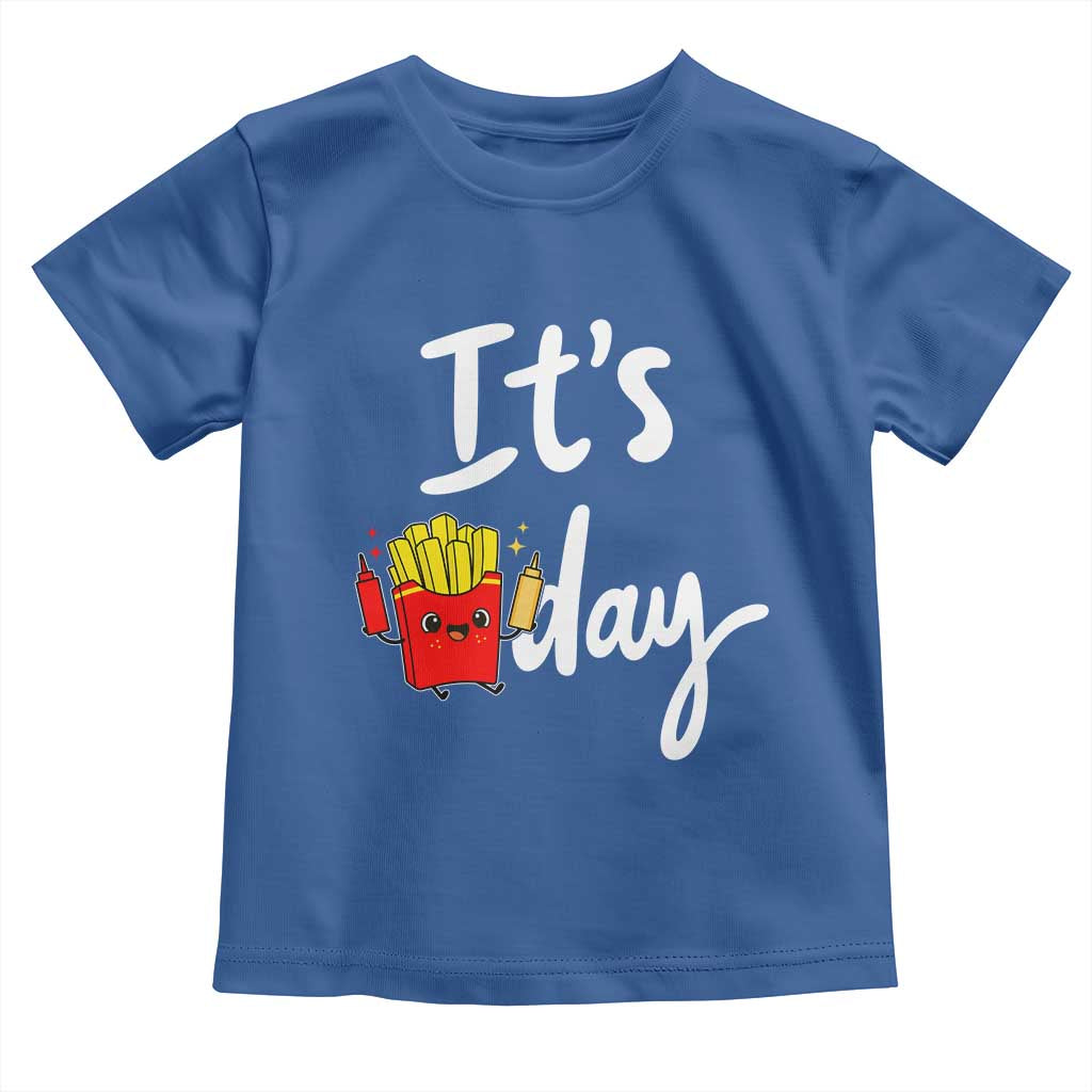 It Is Fry Day Toddler T Shirt Funny French Fries Lover Gift - Wonder Print Shop