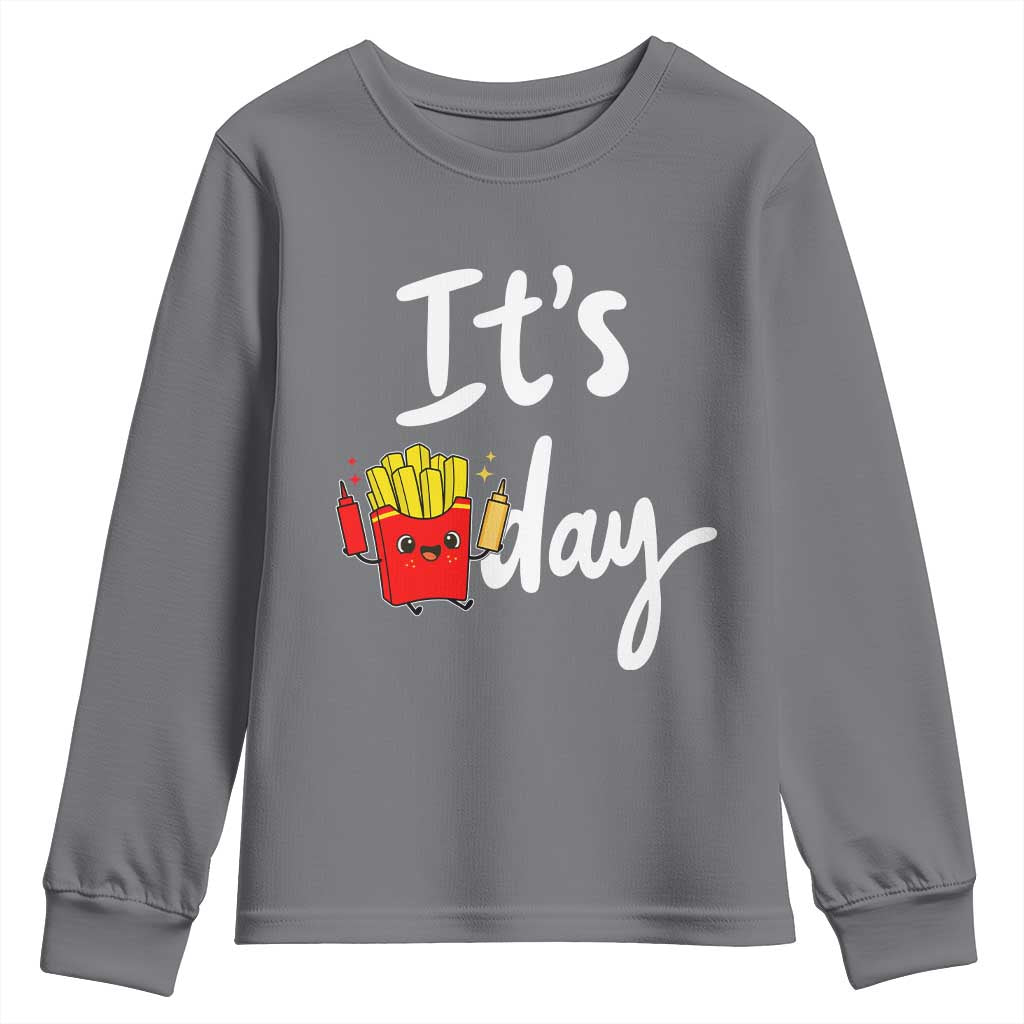 It Is Fry Day Youth Sweatshirt Funny French Fries Lover Gift - Wonder Print Shop