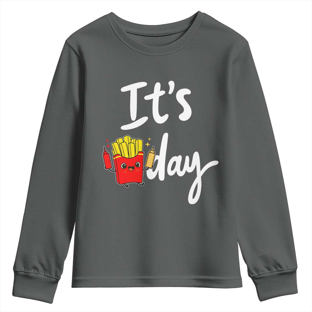 It Is Fry Day Youth Sweatshirt Funny French Fries Lover Gift - Wonder Print Shop