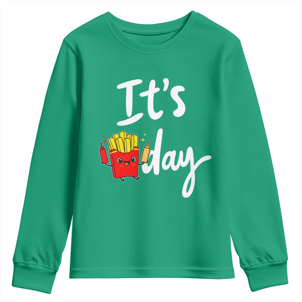 It Is Fry Day Youth Sweatshirt Funny French Fries Lover Gift - Wonder Print Shop