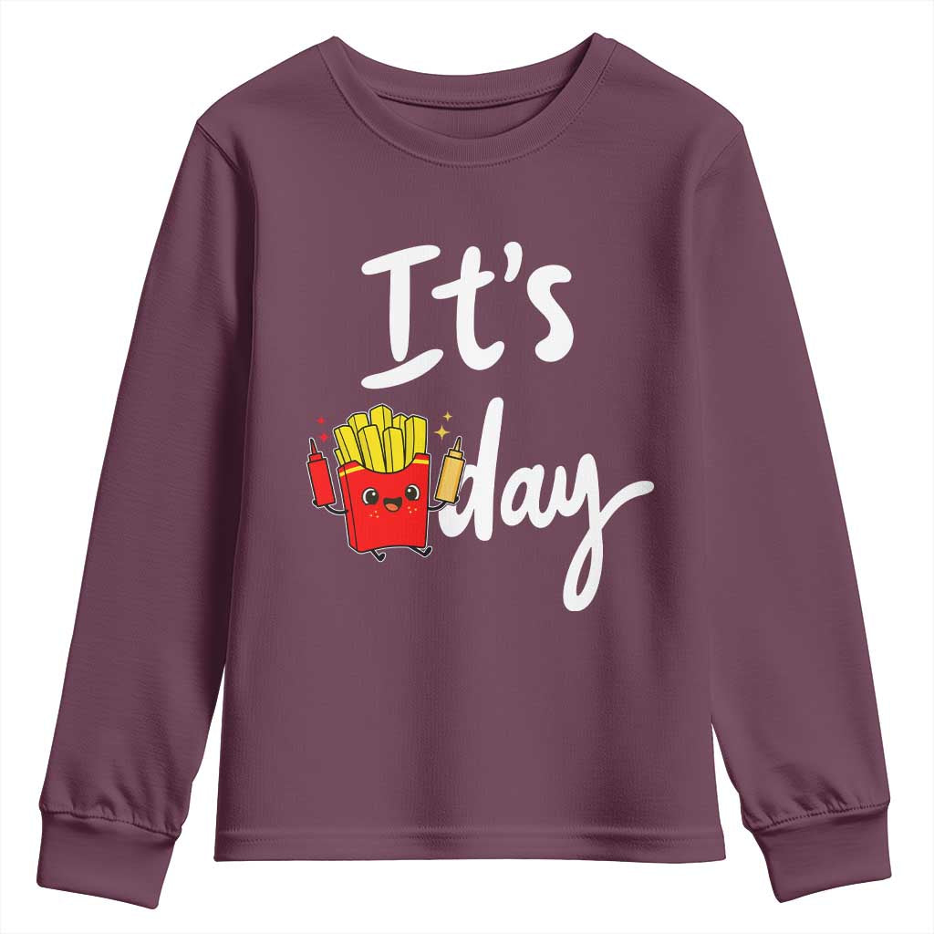 It Is Fry Day Youth Sweatshirt Funny French Fries Lover Gift - Wonder Print Shop